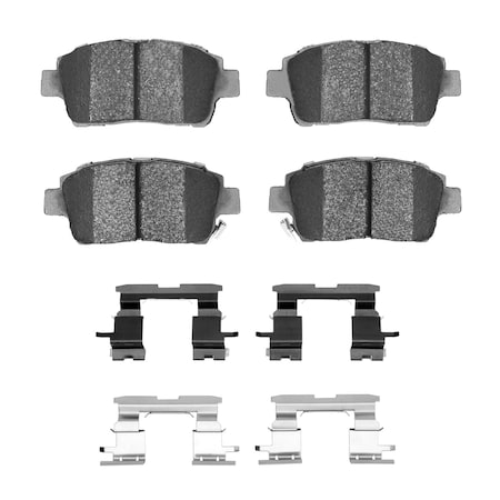 Dynamic Friction Co 3000 Semi-Metallic Brake Pads Hardware Kit, Low Dust, 100% Copper Free, 100% Asbestos-free, Front 1311-0822-01